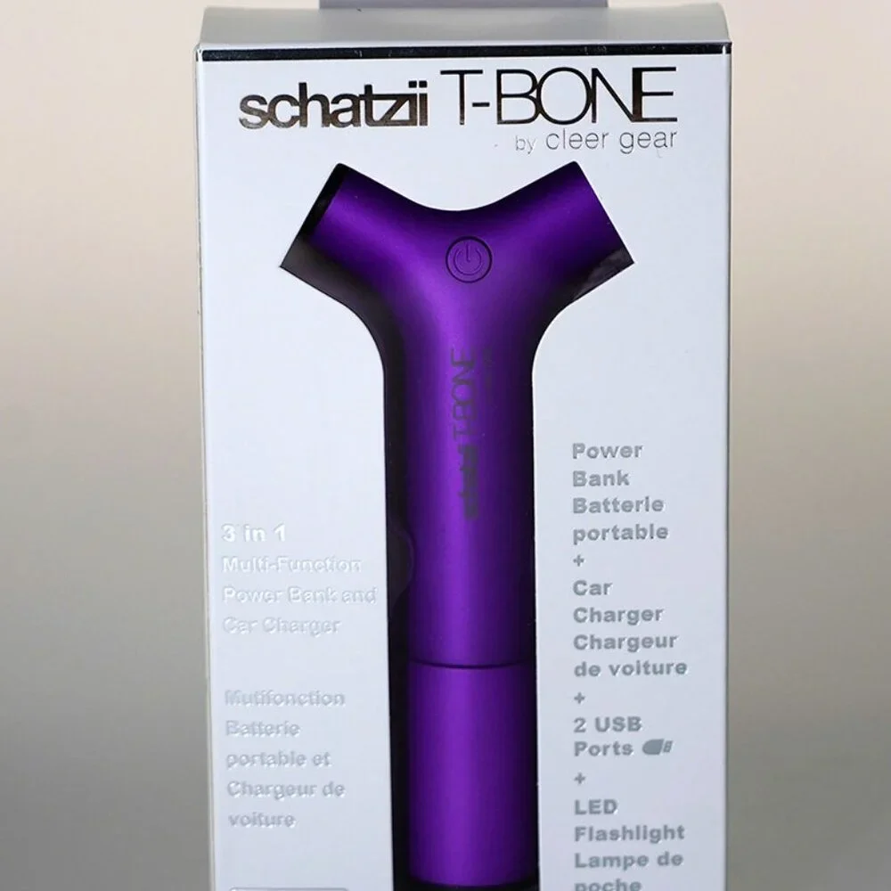 Purple Schatzii T-BONE car charger / power bank